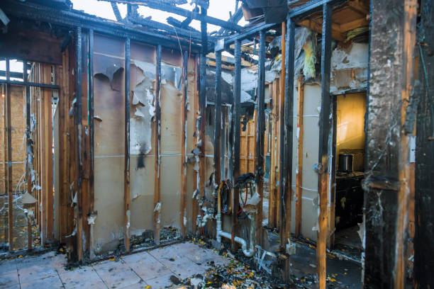 Professional Fire Damage Removal technician working in Somers, MT